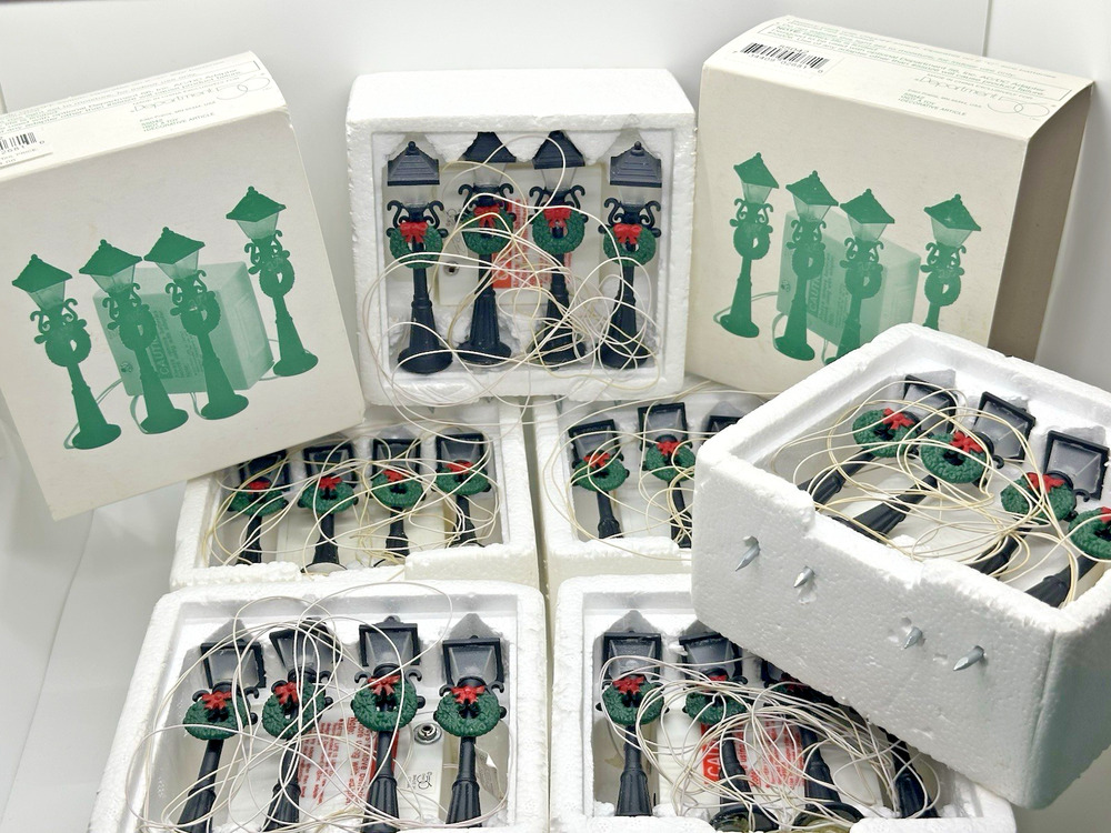 Dept 56 Village Accessory "Turn of the Century Lampposts" #55042 - 6 Boxes